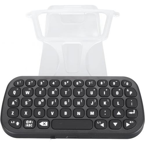 Clavier Sans Fil Pour Manette Ps5, Clavier De Jeu Mini, 47 Touches, Rétroéclairage Bleu, Clavier Bt Avec Clip De Contrôleur Pour La Messagerie, Batterie 500 Mah