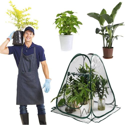 Petite Serre pour Plantes,Couverture d'isolation pour Plantes, Salle de Fleurs pour Serre de Plantes, Coupe-Vent et Anti-Pluie,