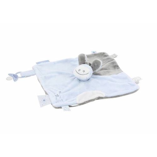 Doudou Ane Paco Bleu Beige Gris Poudre D'etoile Anniversaire Noukies Peluche Jouet Naissance Bebe