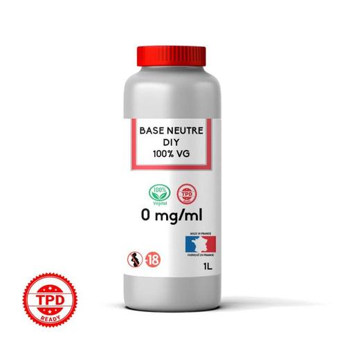 100% VG Base Neutre 1L 0 mg pour DIY pour Mélange E-Liquide