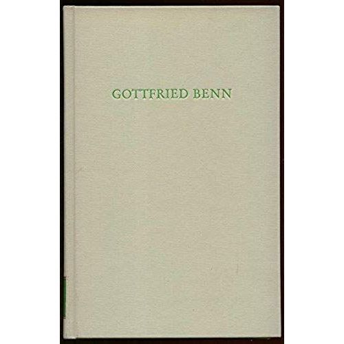 Gottfried Benn (Wege Der Forschung ; Bd. 316) (German Edition)