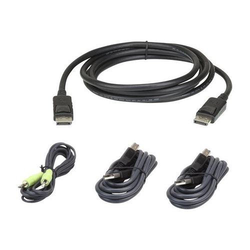 ATEN 2L-7D03UDPX4 - Kit de câbles clavier / vidéo / souris (KVM) - Conformité TAA - pour ATEN CS1182DP4C, CS1184DP4C