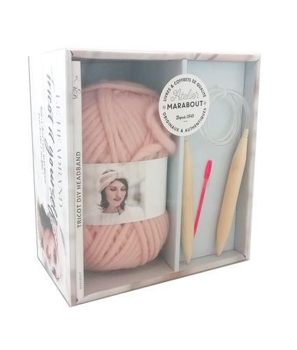 Le Headband Tricot It Yourself - Coffret Avec 1 Pelote De Fil À Tricoter, 1 Paire D'aiguilles Circulaires Et 1 Aiguille À Laine