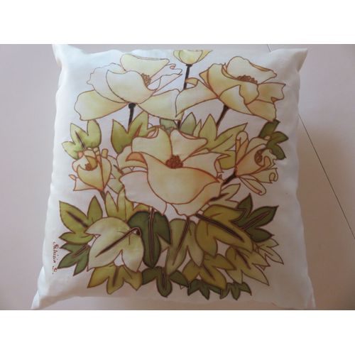 Coussin Peinture Sur Soie