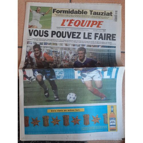 "Vous Pouvez Le Faire" La France Affronte L'italie En 1/4 De Finale De La Coupe Du Monde 98. Nathalie Tauziat En Finale De Wimbledon