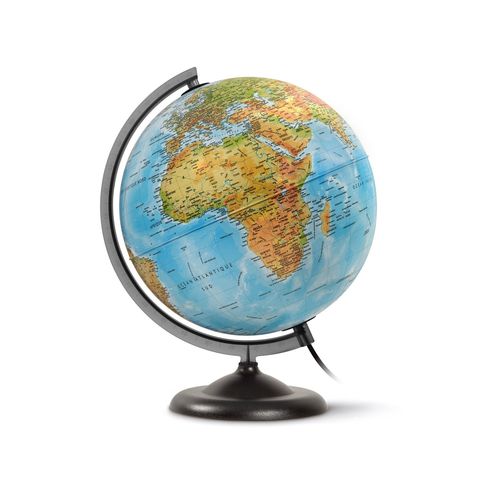 Jpc Globe Terrestre Lumineux 25 Cm "Basic" Bleu