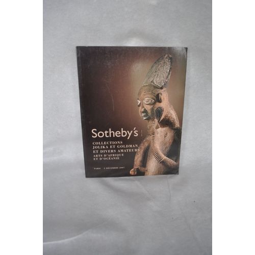 Catalogue Sotheby's Collection Jolika T Golman Et Divers Amateurs Arts D Afrique Et D Océanie Paris 5 Decembre 2007