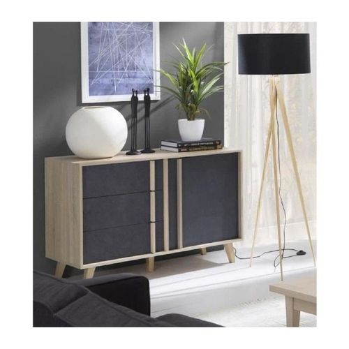 Buffet, Enfilade, Bahut Petit Modèle Malmo. Meuble Design Type Scandinave. Effet Ultra Tendance Pour Votre Salon.