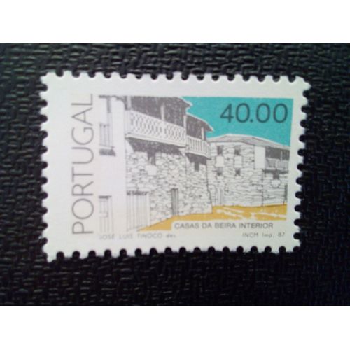 Timbre Portugal Yt 1691 Maison Intérieure Beira 1987 ( 011012 )