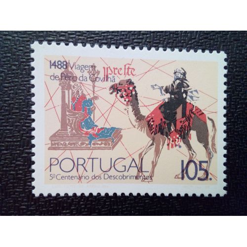 Timbre Portugal Yt 1720 Voyage De Pedro De Covilhã, 5ème Centenaire 1988 ( 011012 )