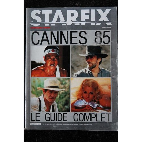 Starfix 027 Cannes 85 Mishima Witness Pale Rider Clint Eastwood Adieu Bonaparte La Foret D'emeraude Neuf Semaine Et Demie