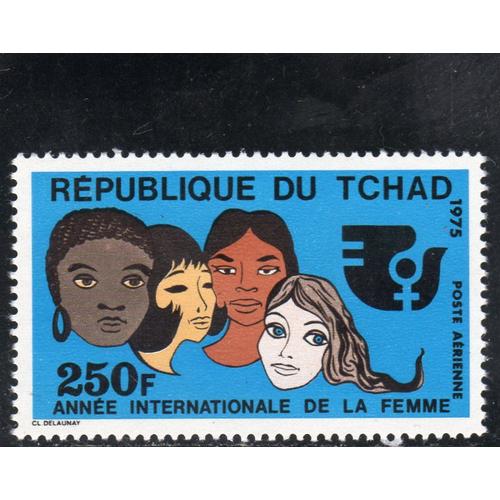 Timbre De Poste Aérienne Du Tchad (Année Internationale De La Femme)