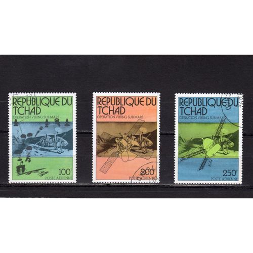 Timbres De Poste Aérienne Du Tchad (Opération Viking Sur Mars)