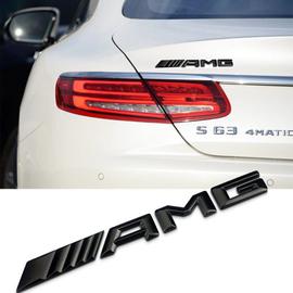 Emblème Logo AMG Mercedes Noir pour coffre