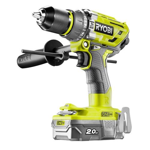 Ryobi Perceuse-visseuse à percussion Brushless 18V, 2x2Ah Lithium+ - R18PD7-220B