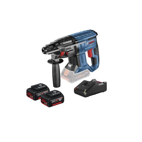 Bosch Perforateur sans-fil SDS plus GBH 18V-20, avec 2 batteries Li-Ion 4,0 Ah, L-BOXX - 0611911007