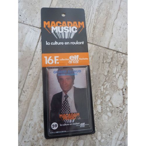 Cassette Audio K7 Tape Gilbert Becaud Alors Raconte - Série Macadam Music Elf Antar N° 59