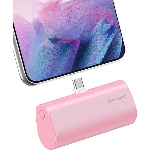 Rose Batterie Externe Mini 5000mah 20w Batterie Portable Charge Rapide Power Bank Pour Samsung S21 Huawei Xiaomi Oculus Quest(Rose)