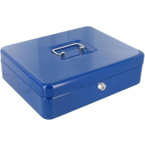 Coffret à monnaie métallique bleu