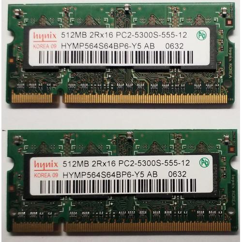 Barette Mémoire 1GB - DDR2
