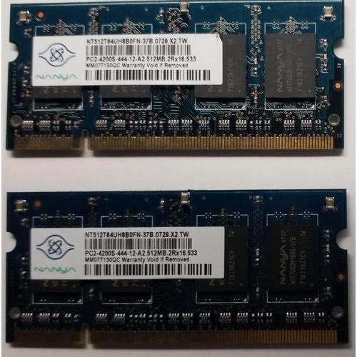 Barette mémoire 1Gb- DDR2