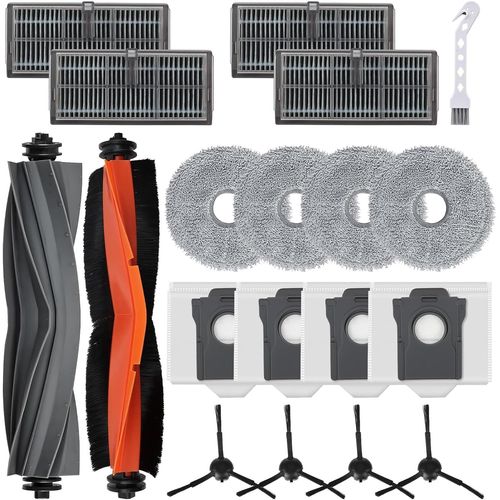Lot de 19 pièces de rechange pour robot aspirateur Dreame X30 / X30 Pro Ultra / X30 Pro - AQSACOKIYA - Filtre de rechange Accessoires