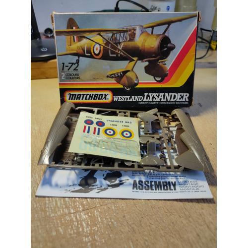 Maquette Avion Matchbox 1/72 : Westland Lysander-Matchbox