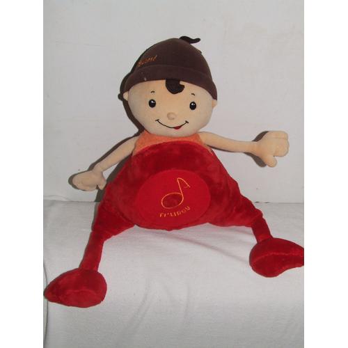 Tilidou Ouaps Peluche Doudou Rouge Orange