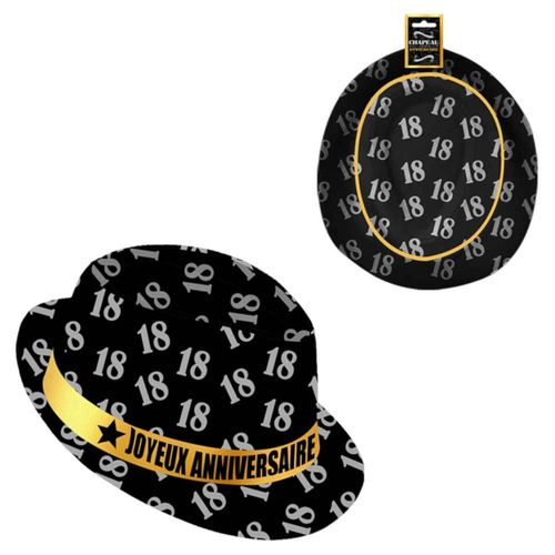 Chapeau Anniversaire 18 Ans ? Noir