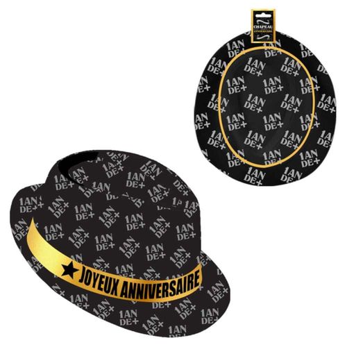 Chapeau Anniversaire Noir