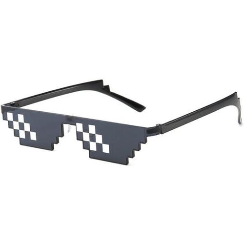 Lunettes De Soleil Mosaique Pixel Pour Hommes",Femmes," Enfants - Accessoires De Photo & F¿ºte - Branches Noires - Look Tr¿¿S Cool