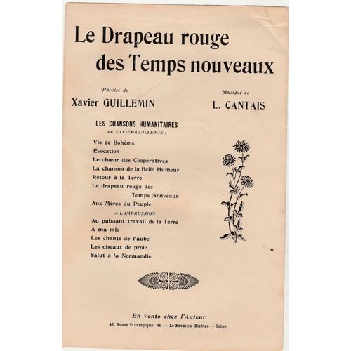 Le Drapeau Rouge Des Temps Nouveaux