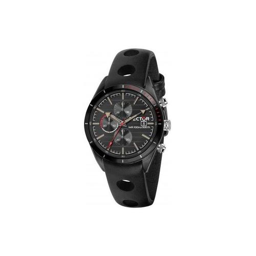 Montre Sector Homme 770 Chrono Acier Cuir Noir R3271616002