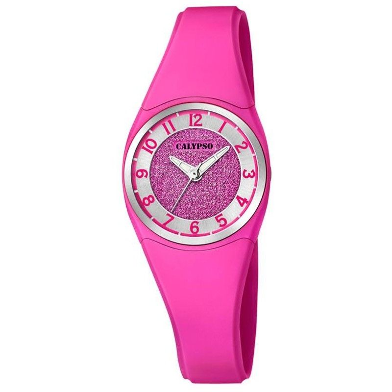 Calypso Trendy Montre Femme Cadran Fuchsia Bracelet Silicone Fuhsia-K5752/5