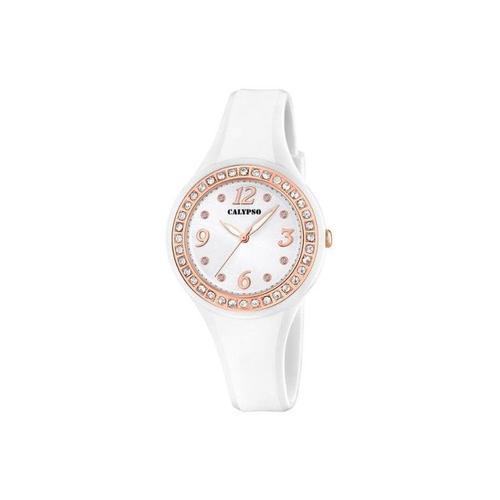 Calypso Trendy Montre Femme Bracelet Silicone Blanc K5567/B