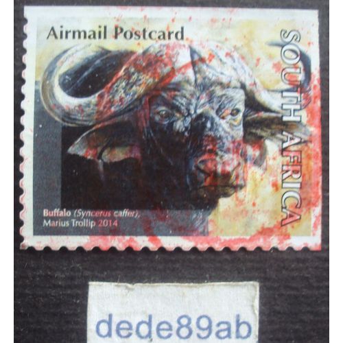 Afrique Du Sud.. Airmail Postcard South Africa . Buffalo (Syncerus Caffer) Marius Trollip .