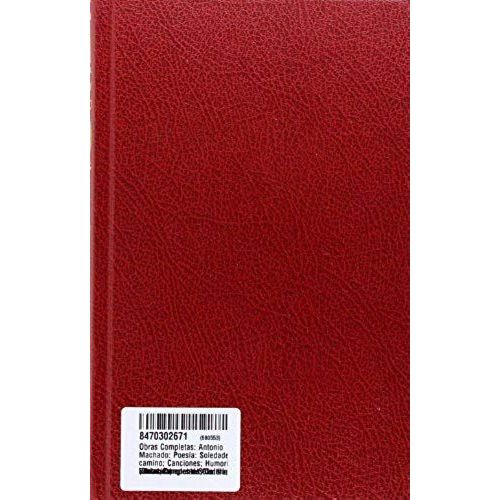 Obras Completas De Manuel Y Antonio Machado (Spanish Edition)