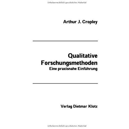 Qualitative Forschungsmethoden.