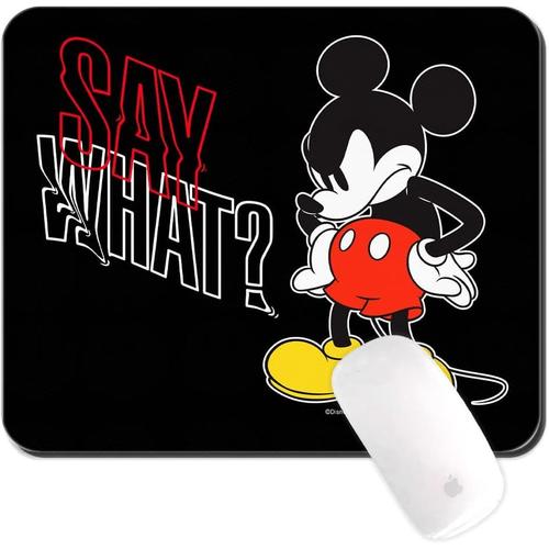 Mickey 011 Black Mickey 011 Black Original et sous Licence Officielle Disney", Tapis de Souris antid Rapant, Motif Mickey 011,