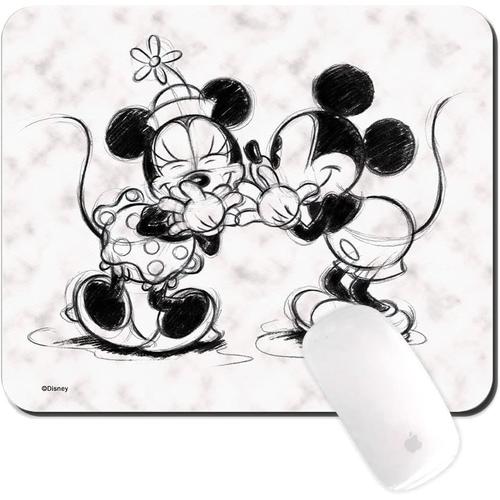 Mickey and Minnie 010 White Mickey and Minnie 010 White Original et sous Licence Officielle Disney"," Tapis de Souris