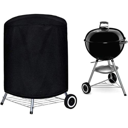 Noir Housse pour barbecue Weber Kettle - R¿¿sistante et ¿¿tanche - Pour barbecue au charbon de bois Weber