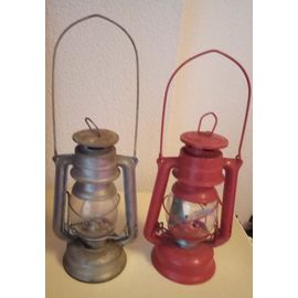 Lanterne Tempête à Pétrole Style Rétro En Métal Avec Lampe