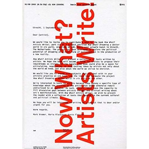 Now What? Artists Write!