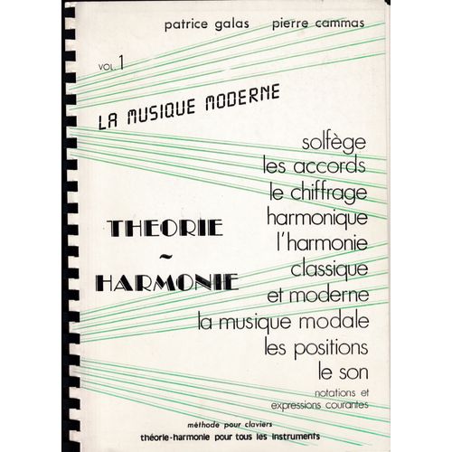 Theorie & Harmonie, Patrice Galas & Pierre Cammas