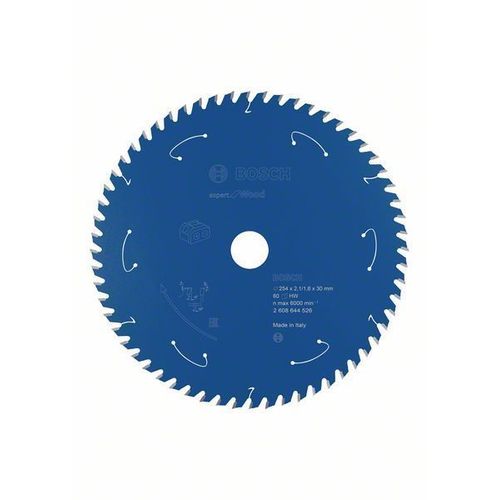 Bosch Lame de scie circulaire Expert for Wood, 254 x 2,1/1,6 x 30, 60 dents - 2608644526
