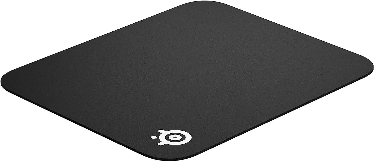 Noir Noir QcK Mini - Tapis de souris de jeu en tissu - Surface exclusive micro tiss¿¿e - Optimis¿¿ pour les capteurs de jeu - Taille S