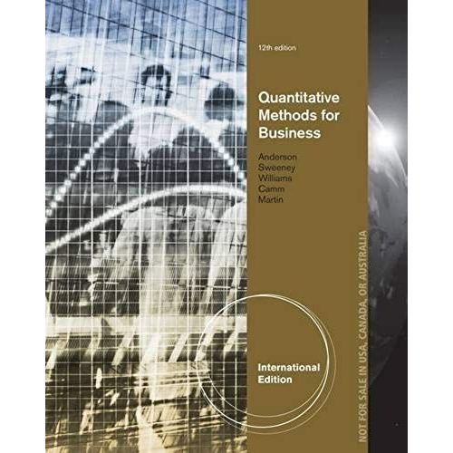 Quantitative Methods For Business