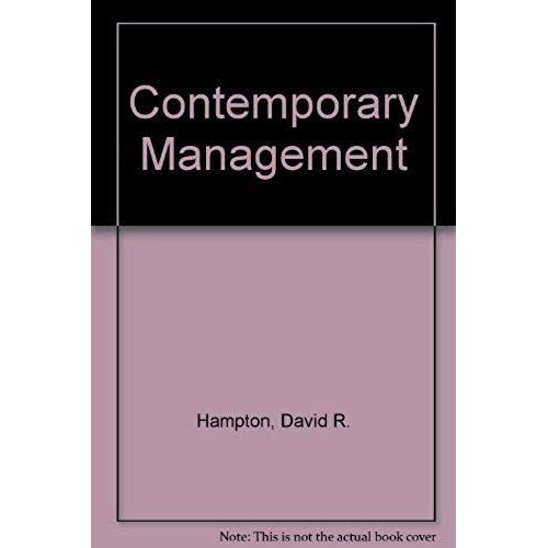 Contemporary Management