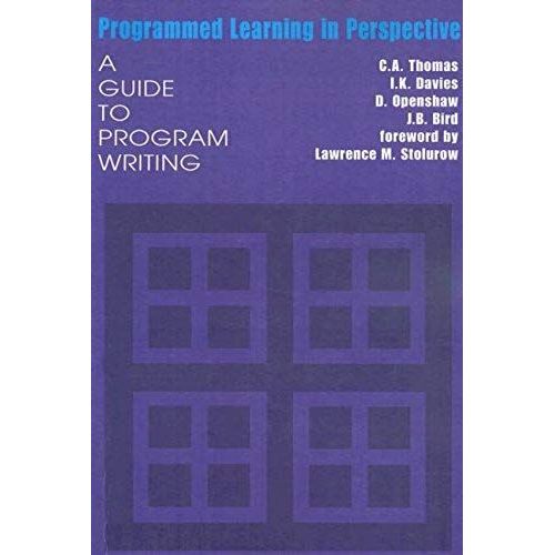 Programmed Learning In Perspective