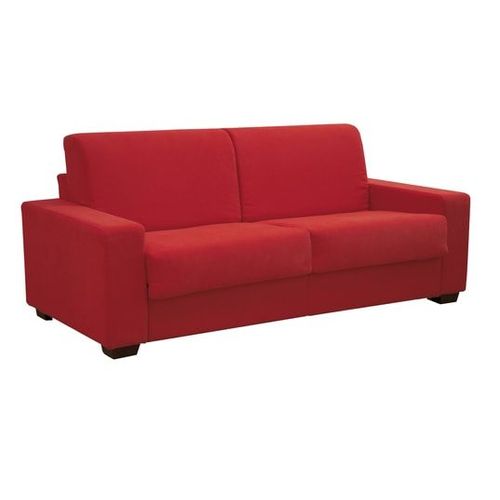 Canapé Lit Varsavia Canapé Convertible 3 Places Rouge 140 Cm